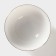 Porcelain bowl “Golden line”, 700 ml, white color