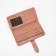 Women's wallet on the button, pink color