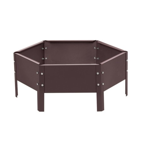 Glocked flowerbed, d = 60 cm, h = 15 cm, brown, Greengo-8