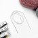 The knitting needles are circular, for knitting, with a plastic fishing line, D = 2.8 mm, 100 cm