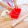 Baking uniform “Bread”, silicone, 16.5 × 8.3 × 5.3 cm, intra -size 14.5 × 6.3 × 5.3 cm, red color