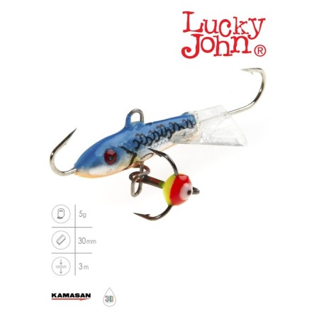 Balancir Lucky John Classic 3 + tee, 3 cm, color 45h blister