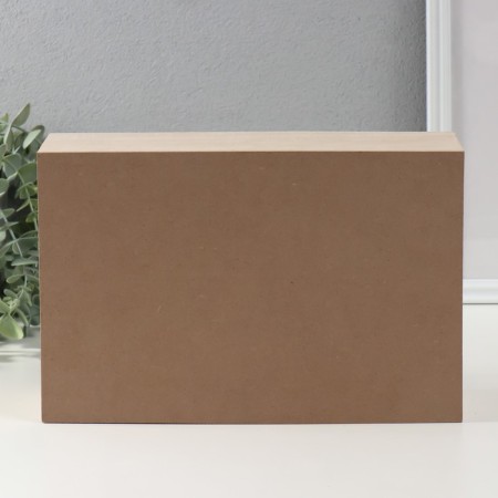Casket Wood 2 boxes and door "Geometry" Beige with black 9.5x28x18.5 cm-4