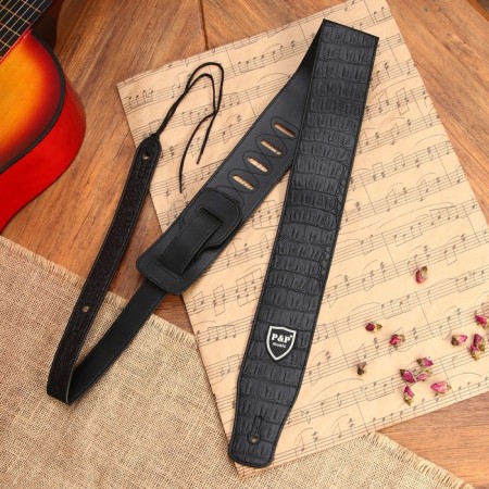 Belon Music Life belt, leather, length 150 cm, alligator-2
