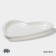 Porcelain dish Magistro "Heart", 24 × 27 × 3 cm, white color