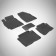Rubber rugs with high side for Kia Rio III, 2011-2017