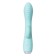 A vibrator with a clitoral stimulator and tongue Jos Milo, silicone, mint color, 20 cm