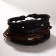 Bracelet Skin "Cryt", black-brown color, d = 7.5 cm