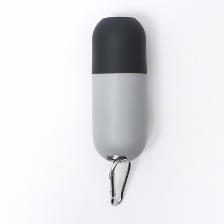 A container with a flashlight, cleaning packages for dogs (roll 15 pcs), gray-3