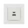 Socket with USB-A + usb-C connectors, 2.1 A, 5V, TOT GLOSSY GLASS, hidden, glass, white