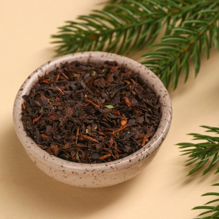 New Year! Black tea "First in everything" in an alcoholic bottle, 25 g. (18+)-2