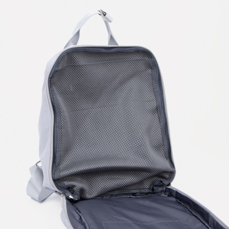 Backpack - bag, textiles, gray color-3