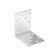 Corner Fixing equilateral tundra Krep, 50x50x40x2 mm, in a package of 50 pcs.