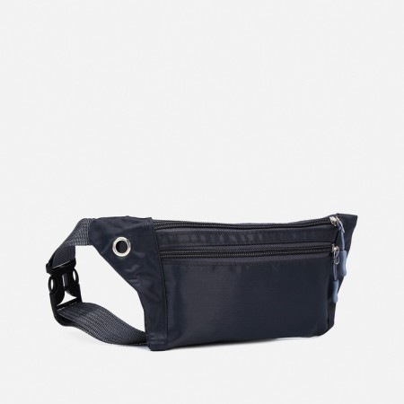 Lightning waist bag, outer pocket, USB connector, dark gray color-1