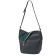 Bag bag claim. Kozh, lightning department, black/green color 25x15x27cm