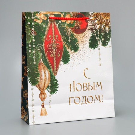 Laminated vertical "holiday", ml 21 x 25 x 8 cm, new year-2