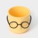 Kashpo for flowers with an insert "Steve", 650 ml, d = 11.5 cm, h = 10.5 cm, banana color
