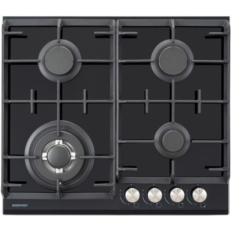 Hon surface NordFrost HM 6042 B, gas, 4 burners, black