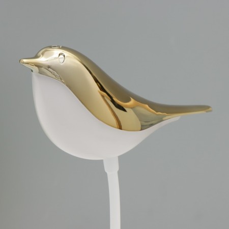 Table lamp on the clothespin "Bird" LED 3000-6000K 5W USB gold 20x7x34cm RISALUX-6