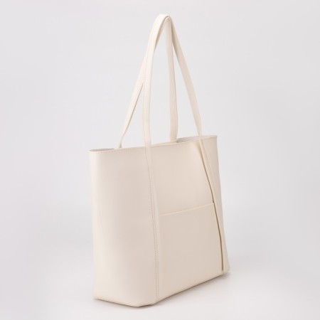Zipper bag with lightning, white color-1
