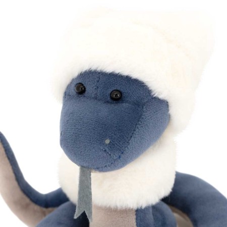New Year! Soft toy "Snake Mishushik", blue color, 15 cm-3