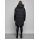 Coat insulated winter female, size 50, black color