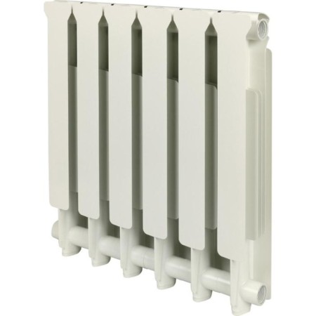 Aluminum radiator Stout Bravo, 500 x 80 mm, 6 sections, side connection-1