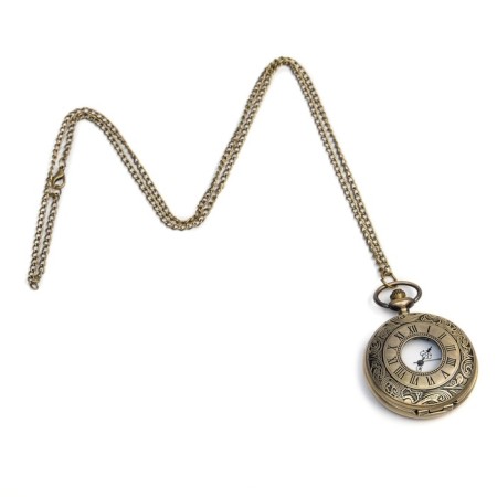 Pocket quartz clock "Roman numbers", on a chain of 80 cm-3