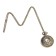 Pocket quartz clock "Roman numbers", on a chain of 80 cm