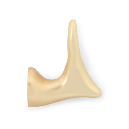 Furniture hook cappio bambi, two -rod, zinc, color satin gold-4