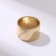 Ring "Care" trend, color gold, dimensionless