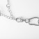 The necklace "chain" is different links, color silver, 44 cm