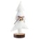 New Year's decor "White Christmas tree" 14 × 7 × 23 cm