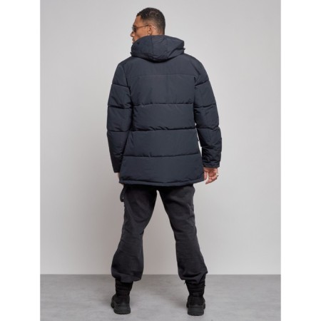 Lengered male winter, size 56, dark blue color-3