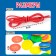 Lining "Developing buttons", 40 pcs., Laces, according to the Montessori methodology