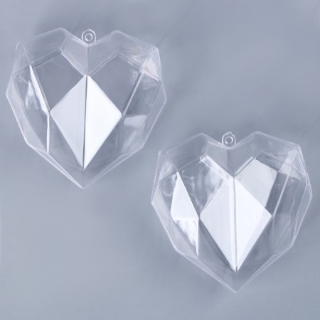 The basis for creativity and decoration "Heart", set of 2 pcs., Size 1 pc. - 10 × 10 × 6 cm-3