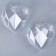 The basis for creativity and decoration "Heart", set of 2 pcs., Size 1 pc. - 10 × 10 × 6 cm