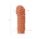 Kokos nozzle with additional stimulation, realistic, TPE, bodily, 14.7 cm