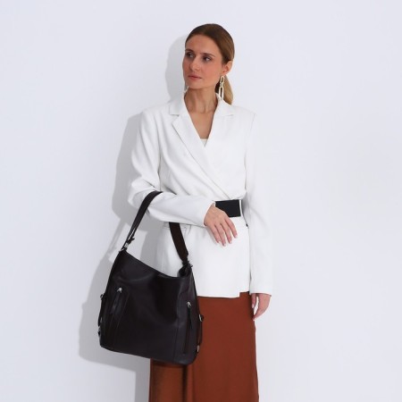 Love bag with lightning, brown color-6