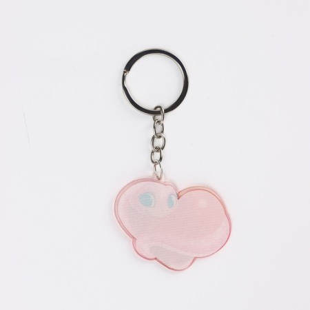 Acrylic keychain "With Love", 5.5 x 5.2 cm-4