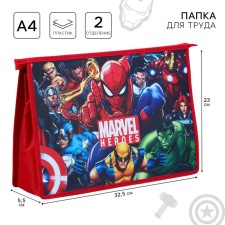 Plastic A4 folder, with zipper, spider-man