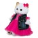 Soft toy "Li-Lee in jeans vest and pink dress", 24 cm