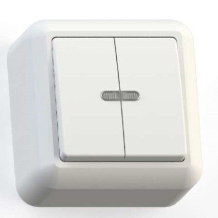 Kuntsevo-Electro switch 8004 Optima, OP, 10A, 2 keys
