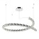 Suspended chandelier LED 129W 4000k 3200lm