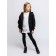 Pulover with a children's zipper, height 146 cm, black color