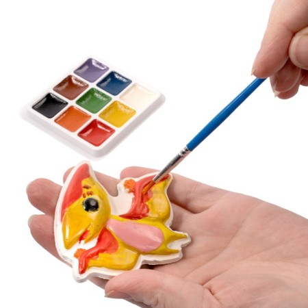 Gypsum magnets for painting "dinosaurs"-2