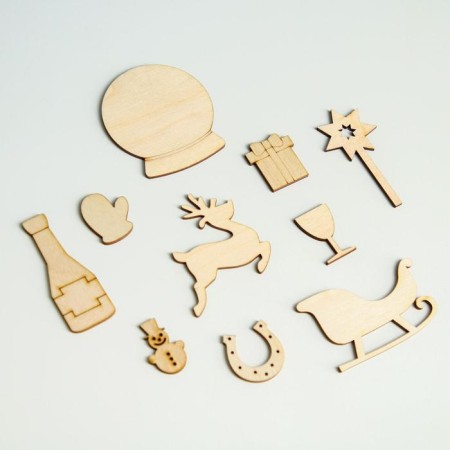 Set of workpieces in the box "New Year" No. 1-2