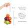 Avoska wicker bag 38 cm, handle 15 cm, cell 2 cm, durable kapron