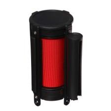 Cassette with exhaust ribbon-280 cm red, height-13cm, width 6.6cm, tape width-80mm