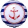 Foil ball 18 "Sea anchor", circle